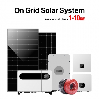1-10KW Uso residencial en sistema solar de red 