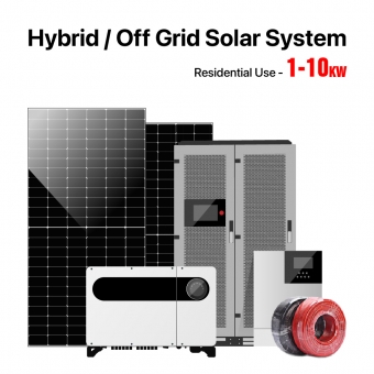 Sistema solar híbrido / fuera de la red de uso residencial de 1-10KW 