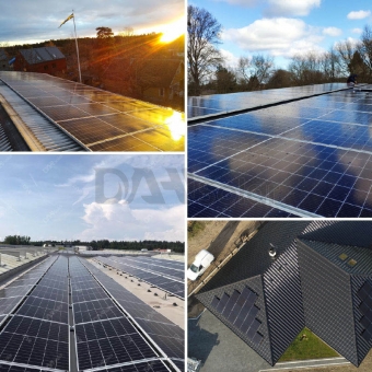 DHM-72X10 / DG-525 ~ 555W Paneles solares mono de vidrio doble de alta eficiencia 