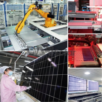 Paneles solares mono bifaciales de alta eficiencia DHM-72X10 / BF-520 ~ 550W 