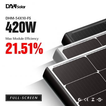Paneles solares mono de pantalla completa de 390 ~ 420 W

