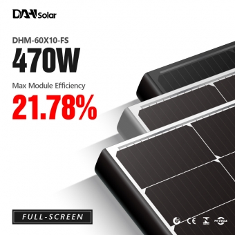 Paneles solares mono de pantalla completa de 450 ~ 470 W
