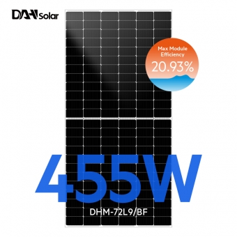 Paneles solares de media celda bifaciales DHM-72L9 / BF-435 ~ 465W 