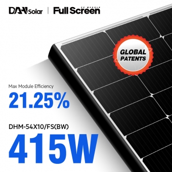 Paneles solares mono de pantalla completa DHM-54X10/FS 390~420W
 
