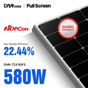 Módulo fotovoltaico de pantalla completa TOPCon