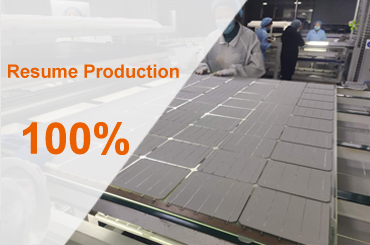 dah tasa de producción de reanudar solar ha alcanzado el 100%