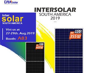dah solar asiste a sudamérica interesolar con un panel solar de media celda de 9bb
